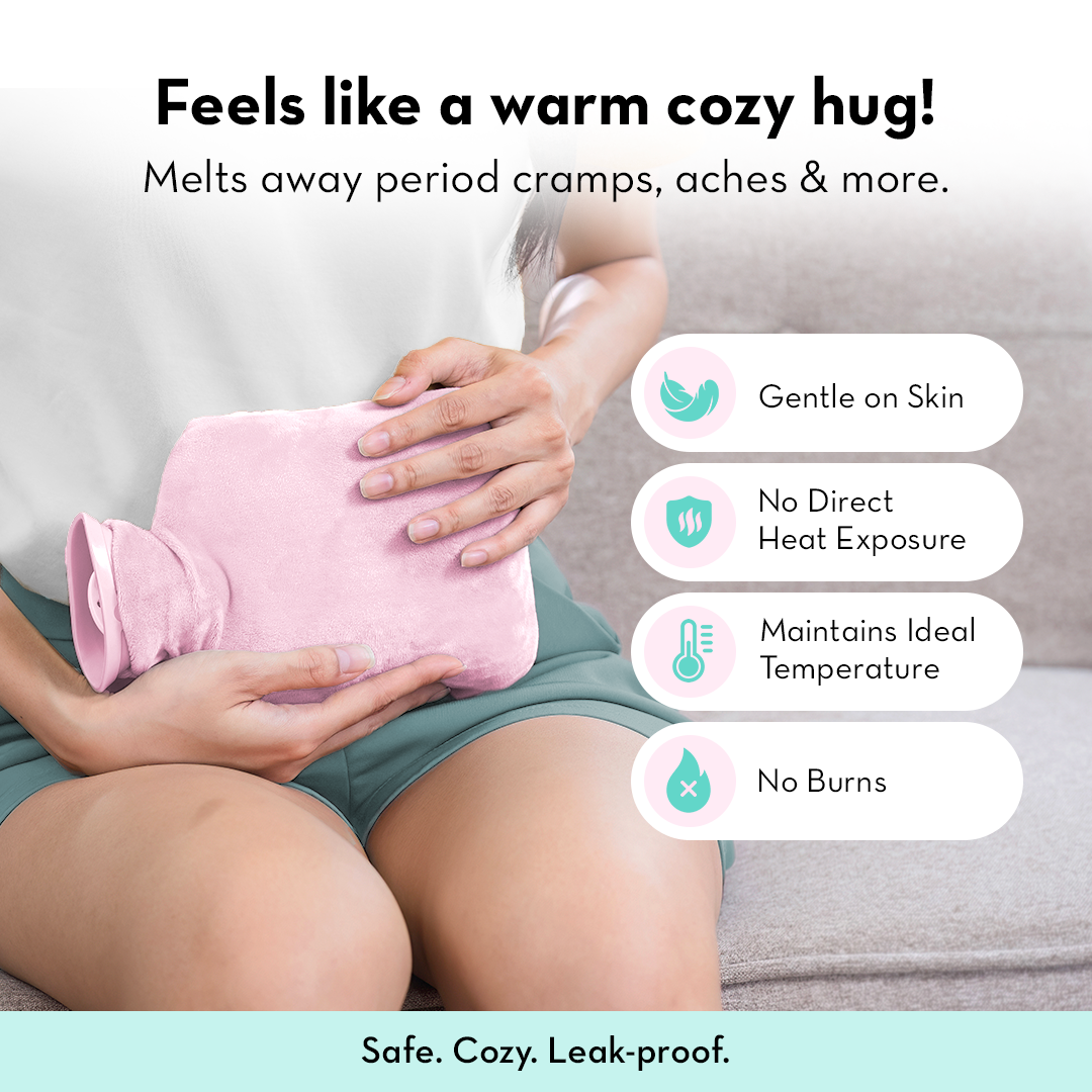 Cuddle Buddy Hot Water Bag With Soft Fur Cover