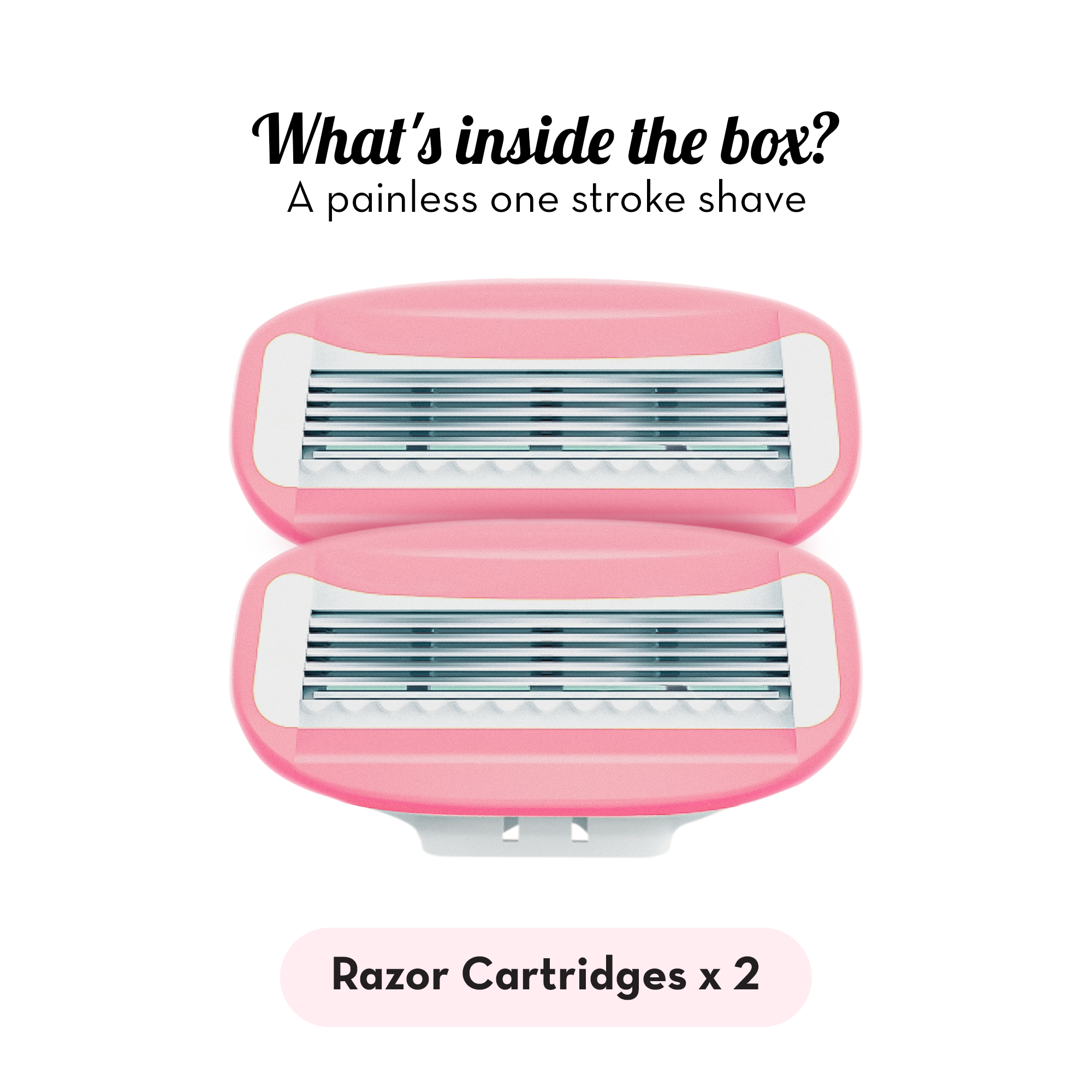 Pack of 2 Cartridges for Plush Razor